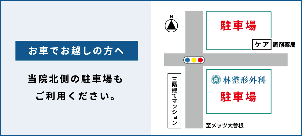 林整形外科 駐車場案内